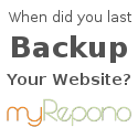When did you last backup your website? - myRepono Website & mySQL Database Backup Service