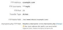 Domains: API: Configure FTP Backups
