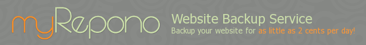 myRepono - Website & mySQL Database Backup Service