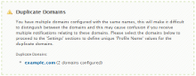 Duplicate Domain Detection